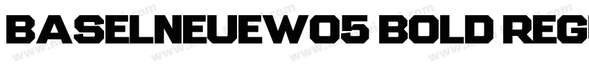 BaselNeueW05 Bold Regular字体转换